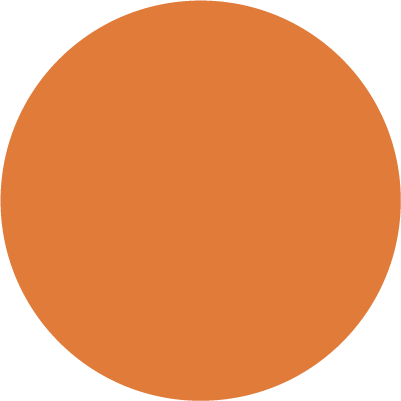 Lensor Radii Logo - Plain Orange Circle